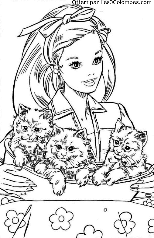coloriage barbie 96