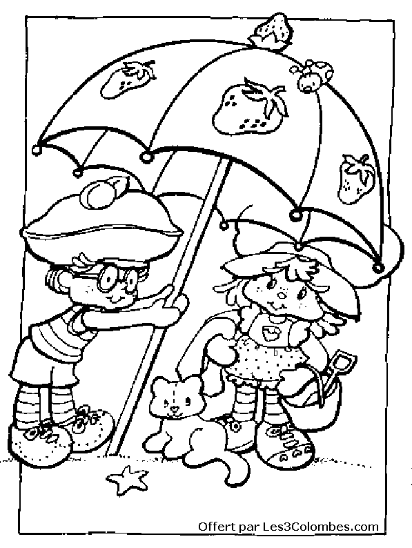 coloriage Charlotte aux fraises 18