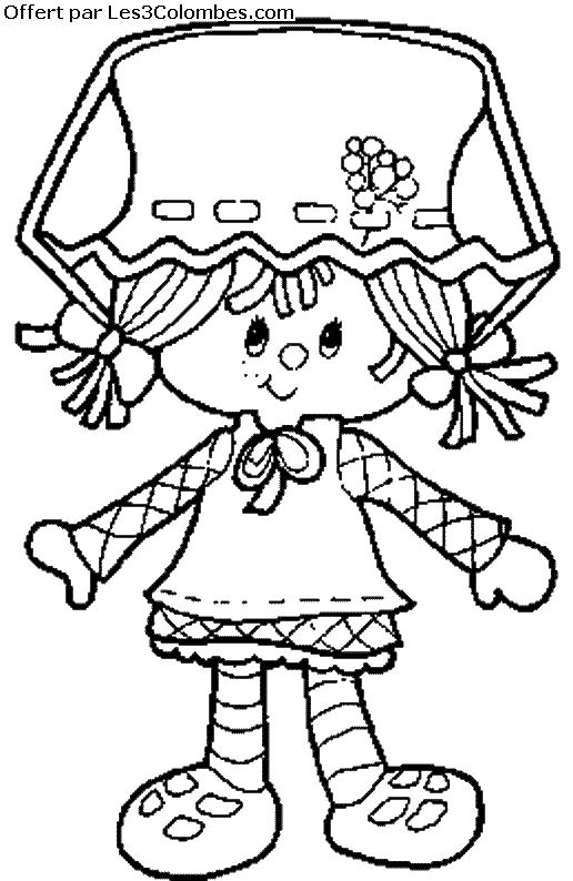 coloriage Charlotte aux fraises 44