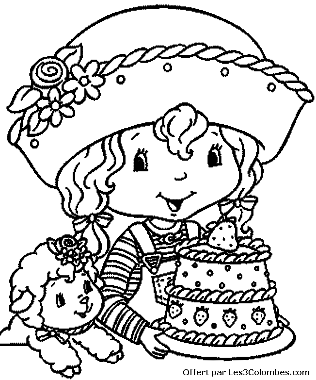 coloriage Charlotte aux fraises 60