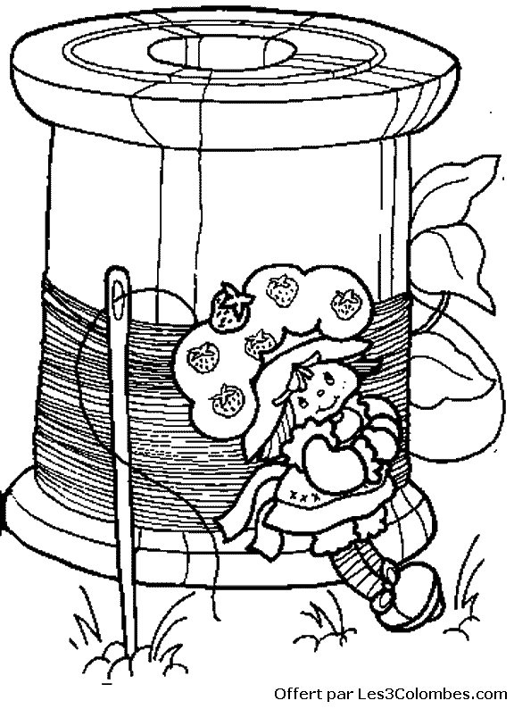 coloriage Charlotte aux fraises 68