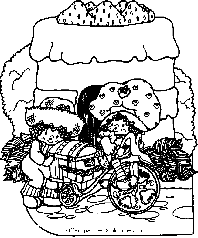coloriage Charlotte aux fraises 69