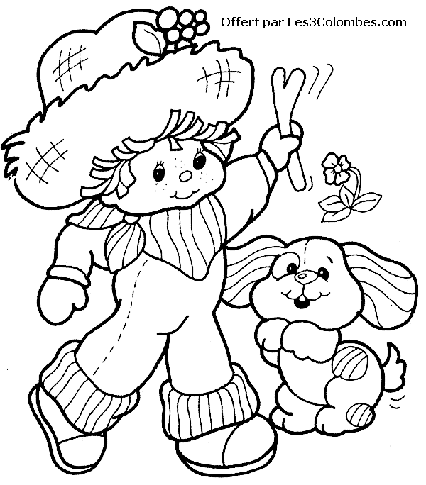 coloriage Charlotte aux fraises 73