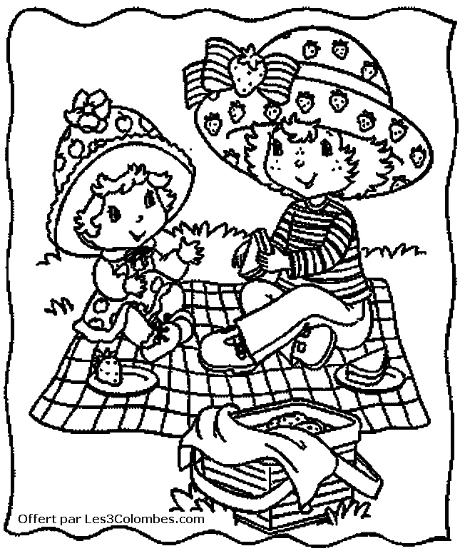 coloriage Charlotte aux fraises 76