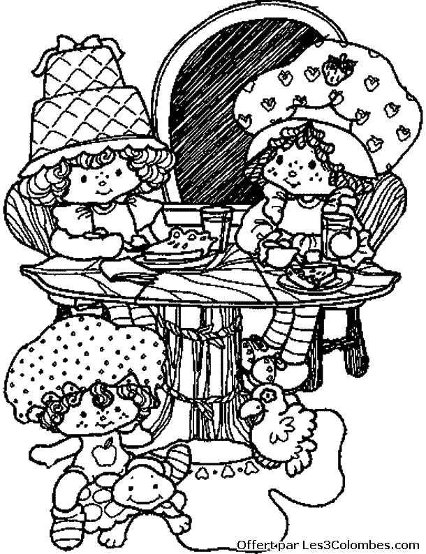 coloriage Charlotte aux fraises 78