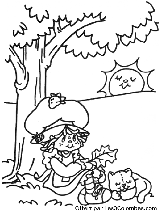 coloriage Charlotte aux fraises 80