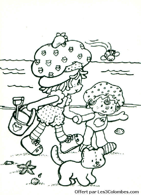 coloriage Charlotte aux fraises 84