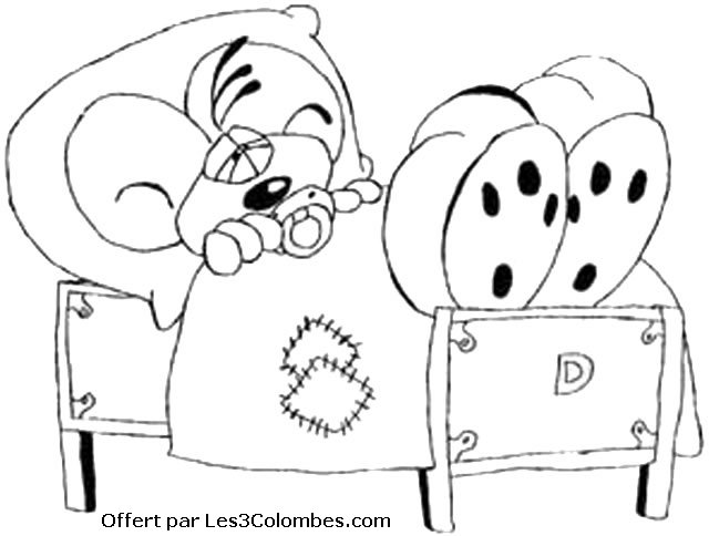 coloriage diddl 17
