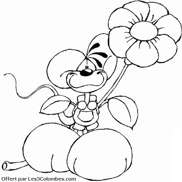 coloriage diddl 37