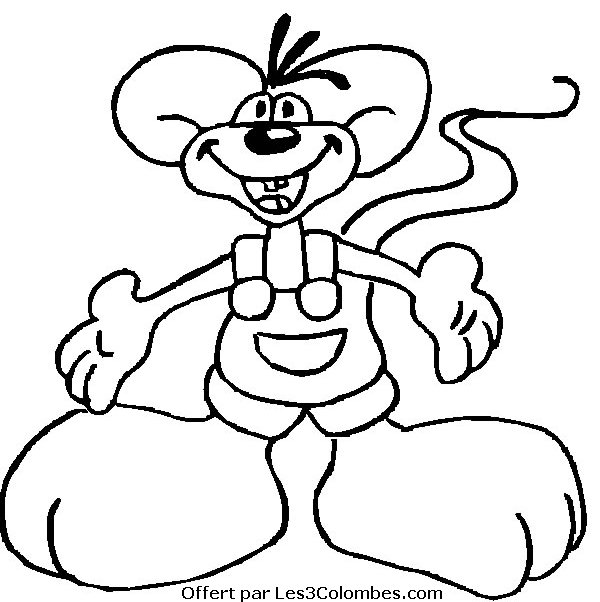 coloriage diddl 50