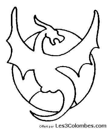 coloriage dragon 01
