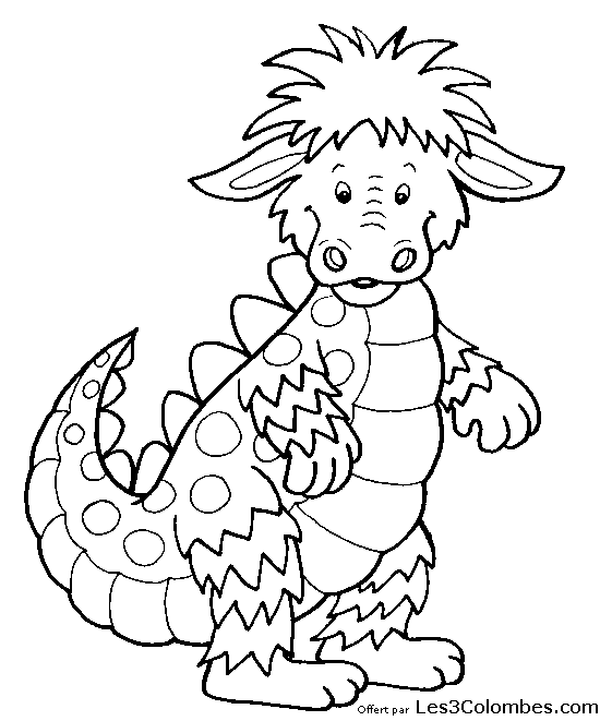 coloriage dragon 14
