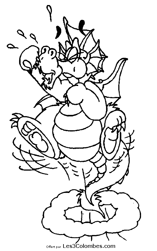 coloriage dragon 38