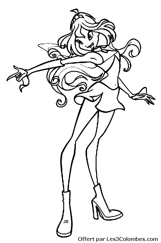 coloriage winx 10