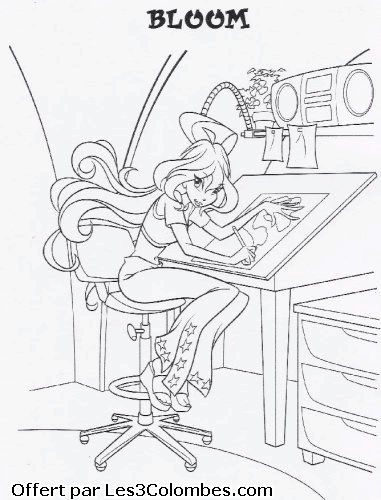 coloriage winx 106