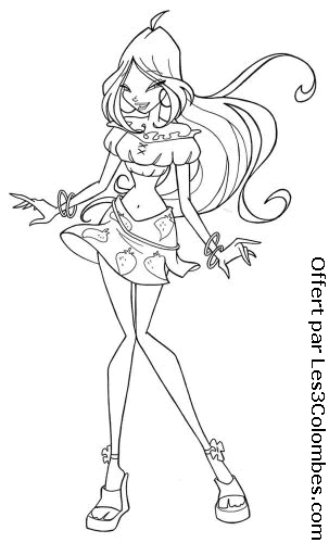 coloriage winx 114