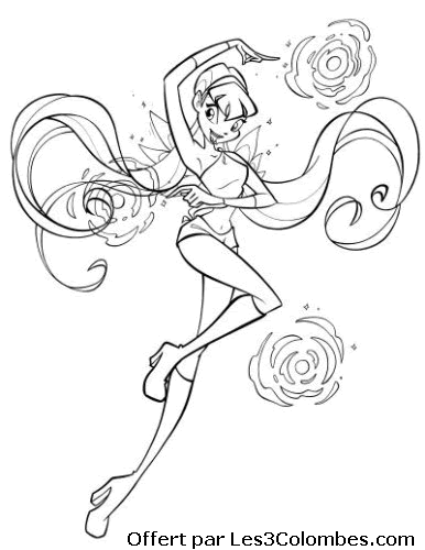 coloriage winx 123