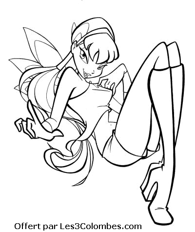 coloriage winx 125
