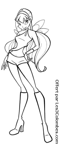 coloriage winx 127
