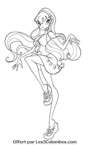 coloriage winx 130