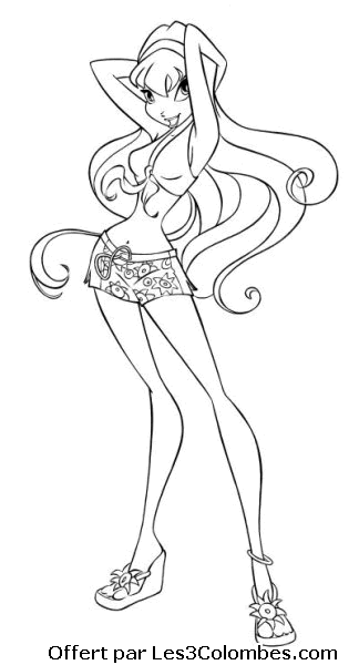 coloriage winx 132