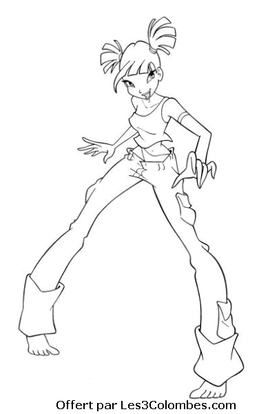 coloriage winx 136