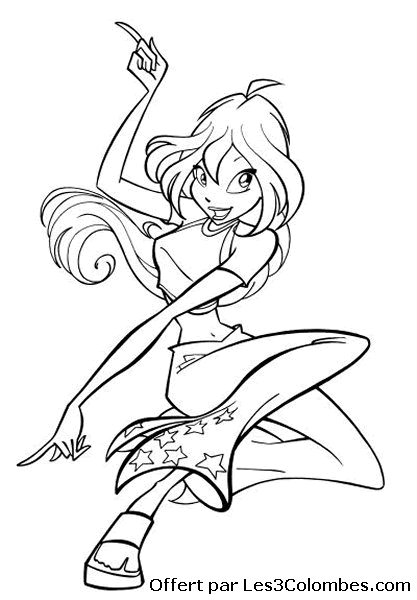 coloriage winx 145
