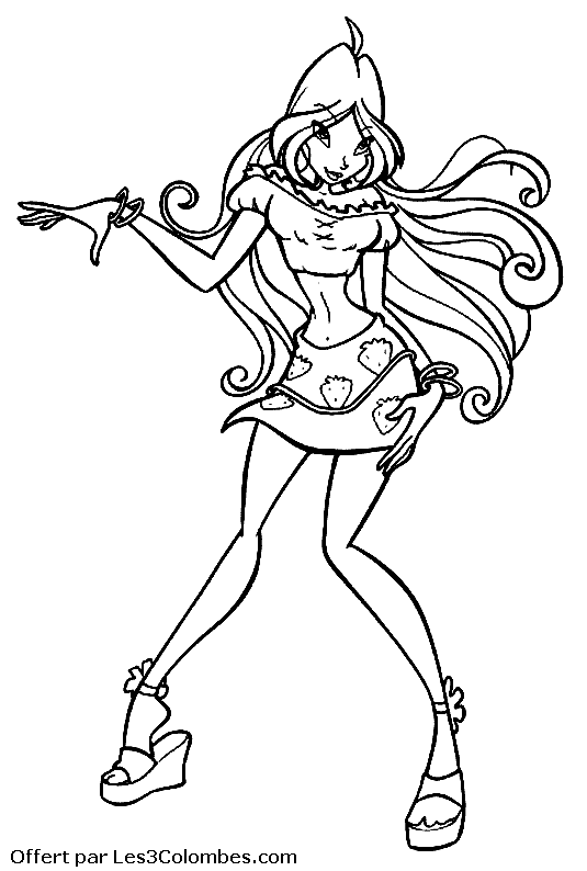 coloriage winx 19