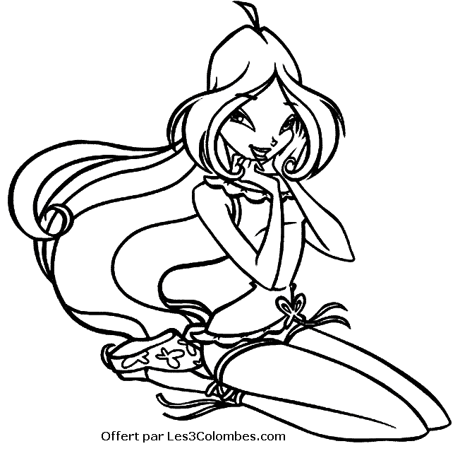coloriage winx 25