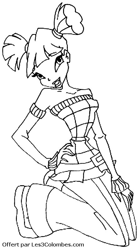coloriage winx 29