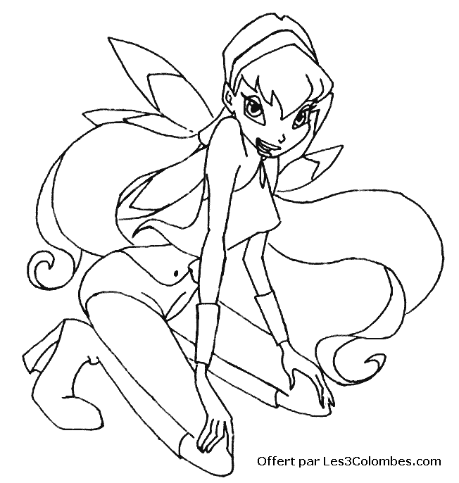 coloriage winx 34