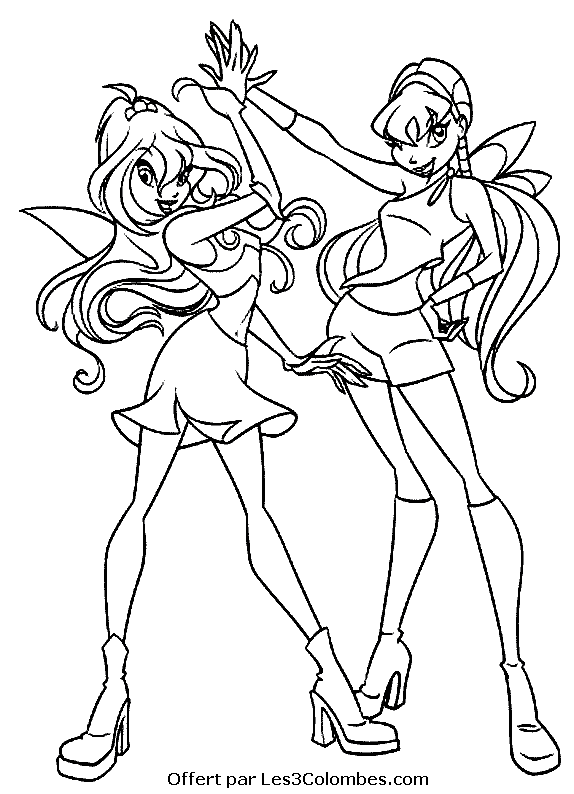coloriage winx 37