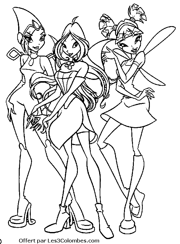 coloriage winx 38