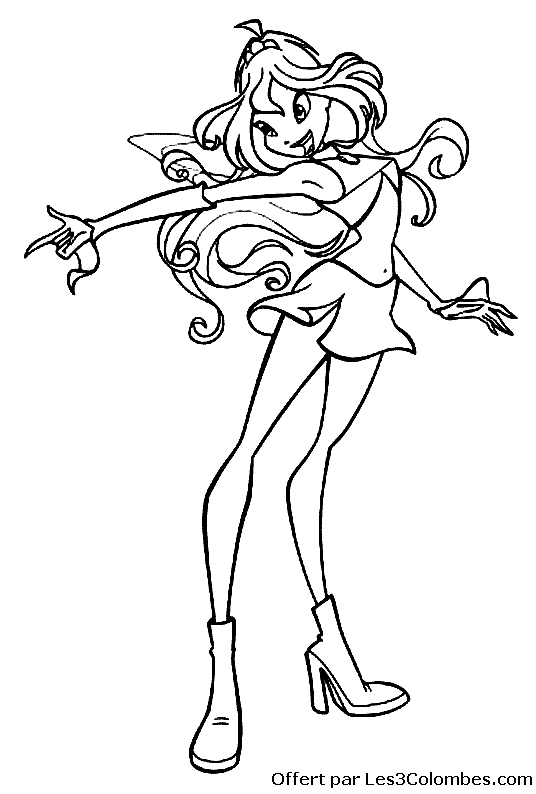 coloriage winx 55
