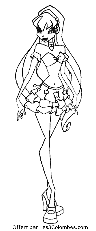 coloriage winx 58