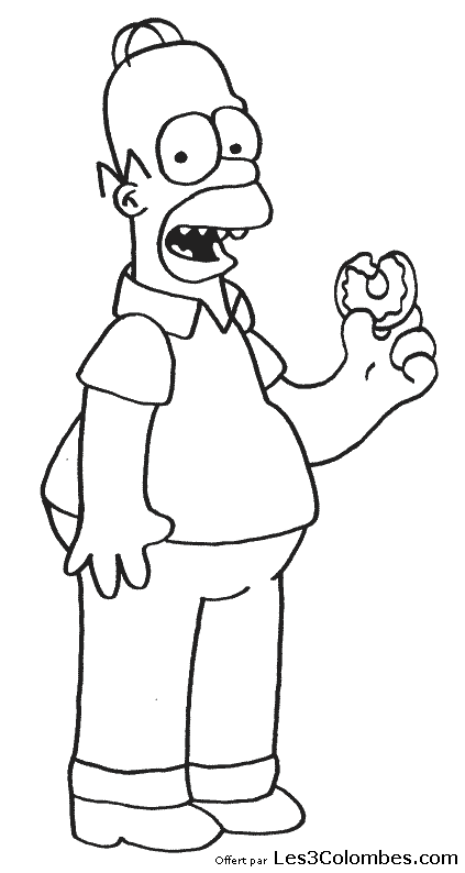 coloriage Homer Simpson 60