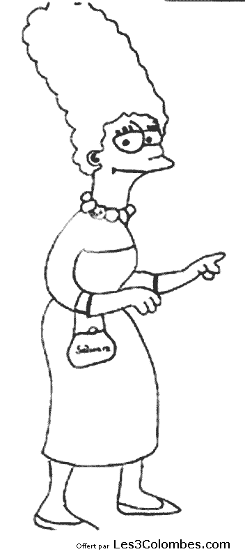 coloriage Marge Simpson 48