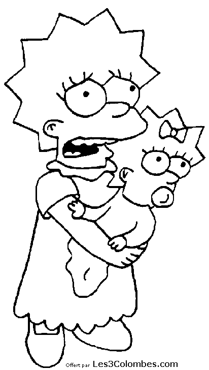 coloriage Simpsons 01