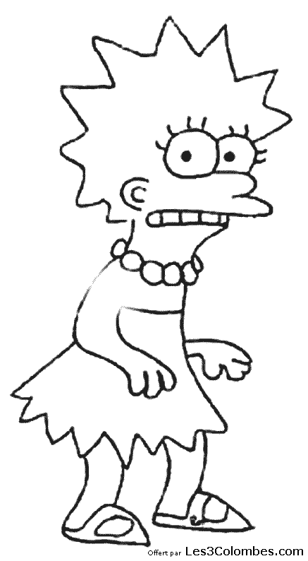 coloriage Simpsons 07