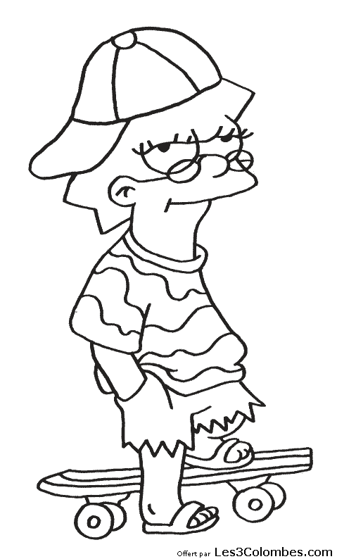 coloriage Simpsons 19