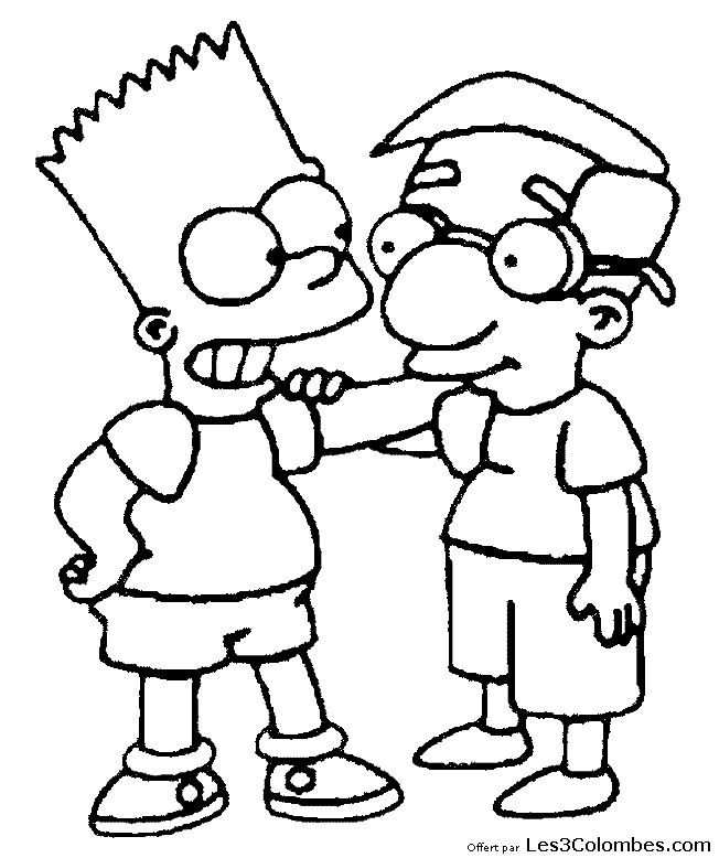 coloriage Simpsons 37