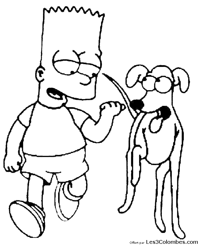 coloriage Simpsons 44