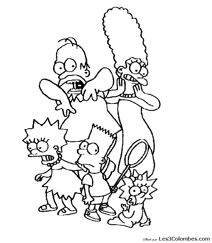 dessin Famille Simpsons 43