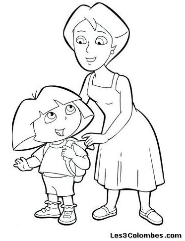 coloriage fete maman 11