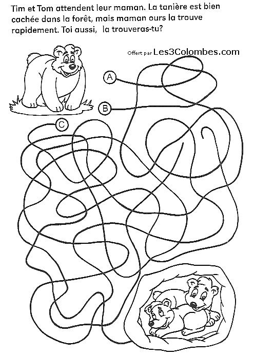 labyrinthe coloriage 44