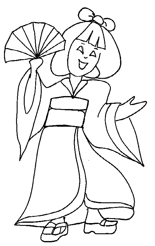 coloriage asiatique japonnais chinois 23