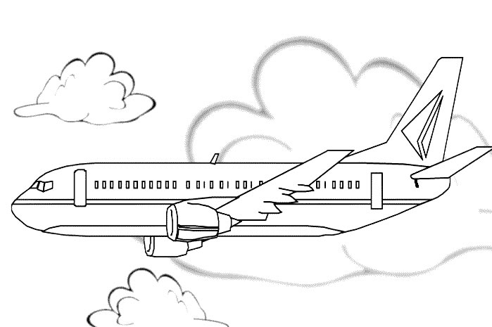 coloriage avion 09