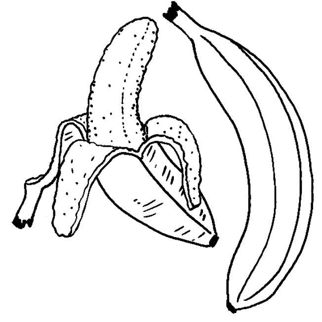 coloriage banane 11