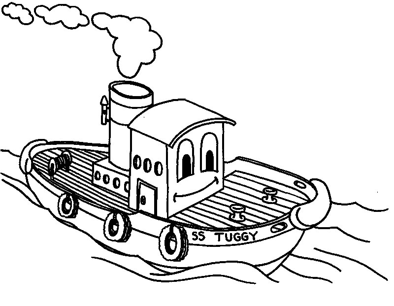 coloriage bateau 12