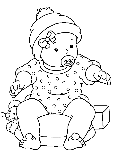 coloriage bebe 27